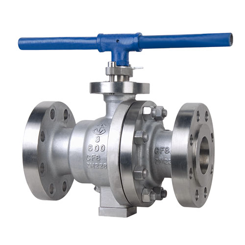 Duplex Steel API Two Pieces Trunnion Mounted Flanged Ball Valve